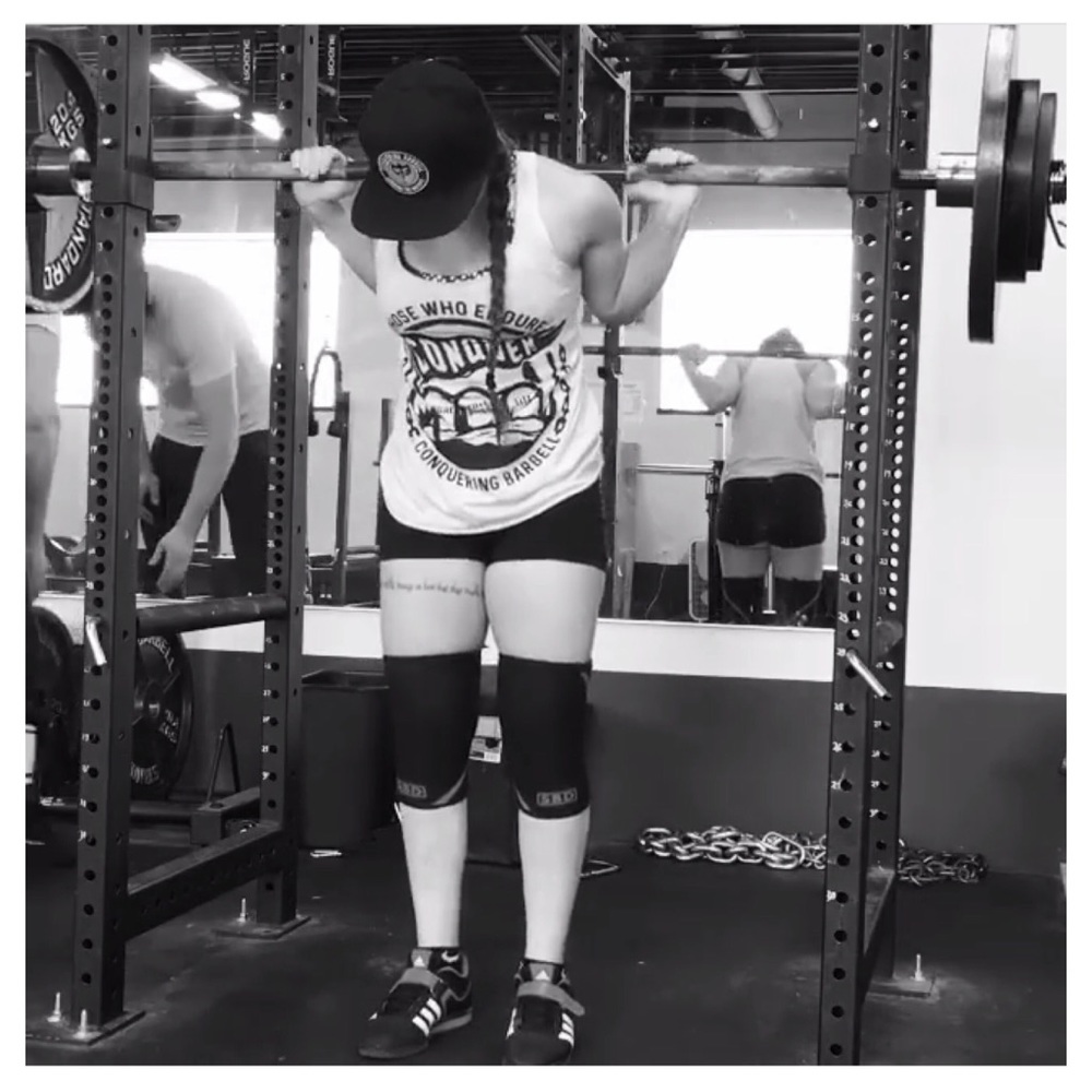 Conquer The Weights Racerback Tank Top